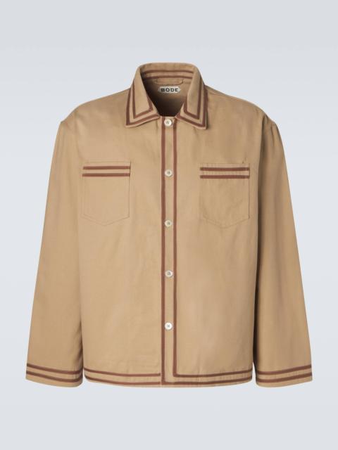 Cotton twill overshirt