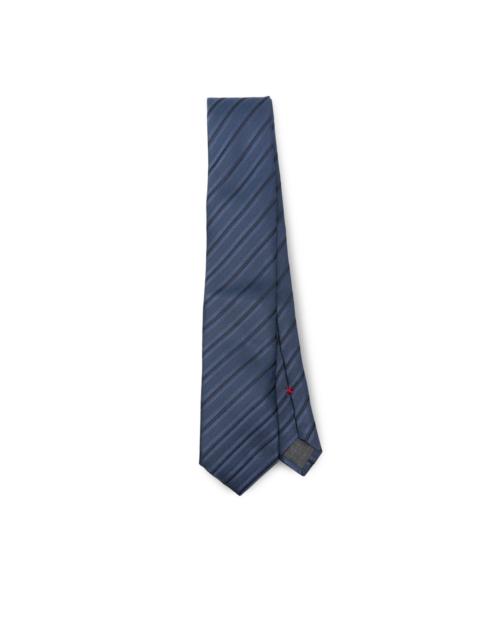 striped silk tie