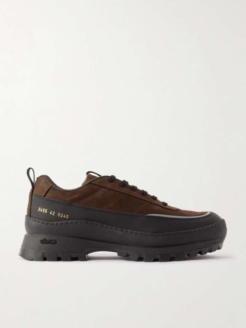 Track Hiker Rubber-Trimmed Suede Sneakers