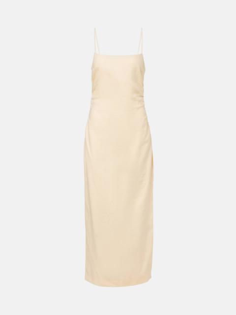 Tamara linen midi dress