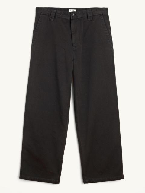 WIDE TWILL PANT - BLACK