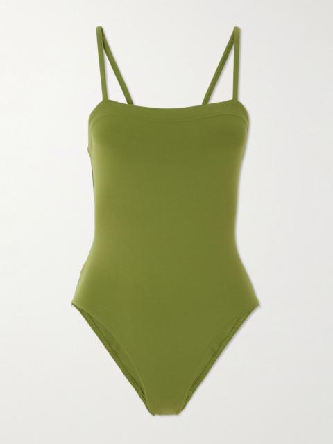Les Essentiels Aquarelle swimsuit Green