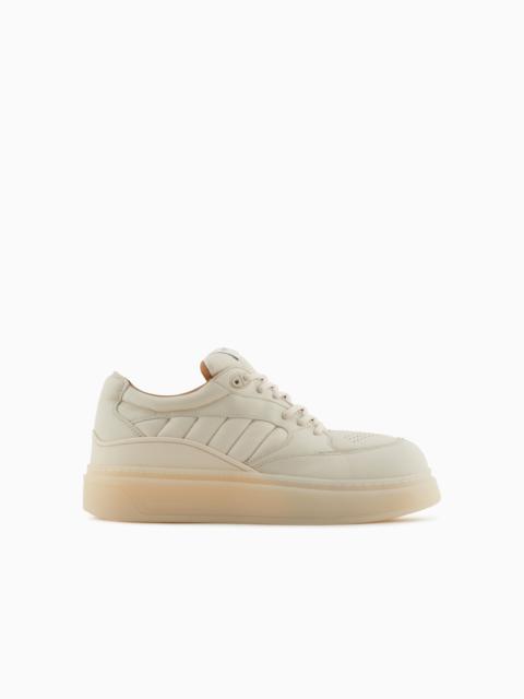 SNEAKERS WITH PADDED NAPPA-LEATHER DETAILS