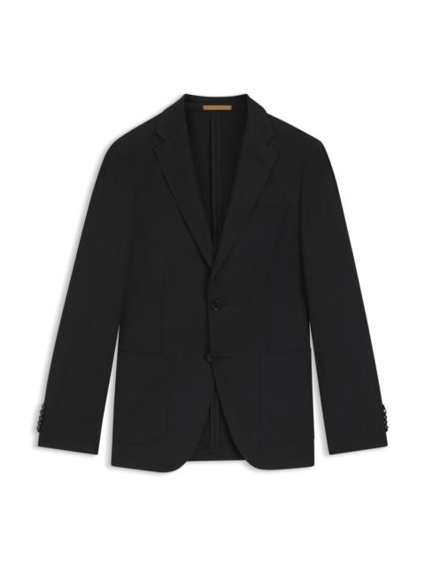 SLIM-FIT JACKET IN VIRGIN WOOL AND SILK