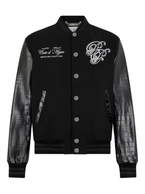 black bomber jacket