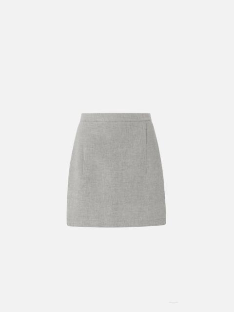 STRAIGHT-CUT WOOL-BLEND MINI SKIRT