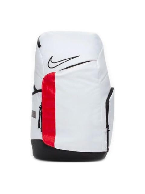 Nike Elite Pro Large Capacity Basketball schoolbag backpack White Black BA6164-100