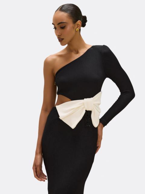GRACE KNIT ONE SHOULDER MIDI DRESS