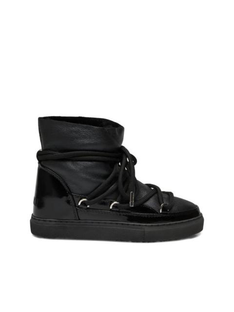 Classic patent leather lace-up sneakers