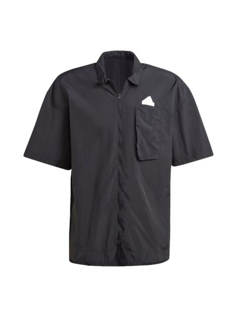 adidas Camisa City Escape Shirt Asia Sizing 'Black' IR5188