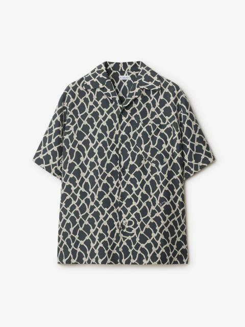 Relaxed Fit Knot Silk Shirt