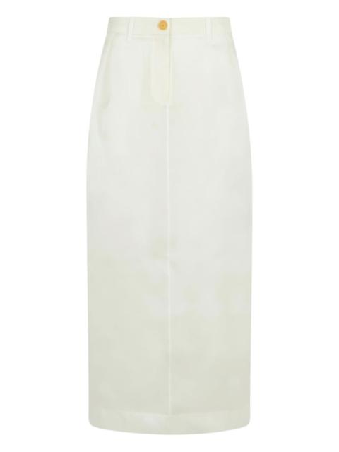 Lucian silk pencil skirt