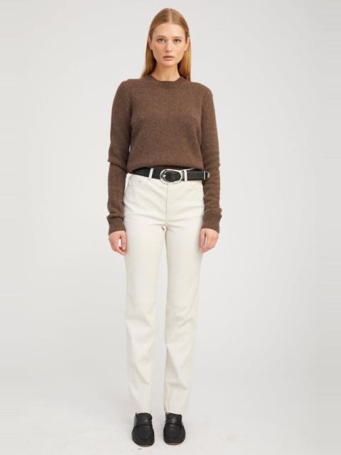 SHELL LEATHER 5 POCKET SLIM STRAIGHT