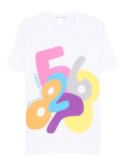 number print T-shirt