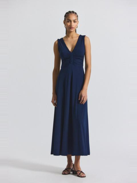 MISHA MATTE JERSEY RUCHED DRESS