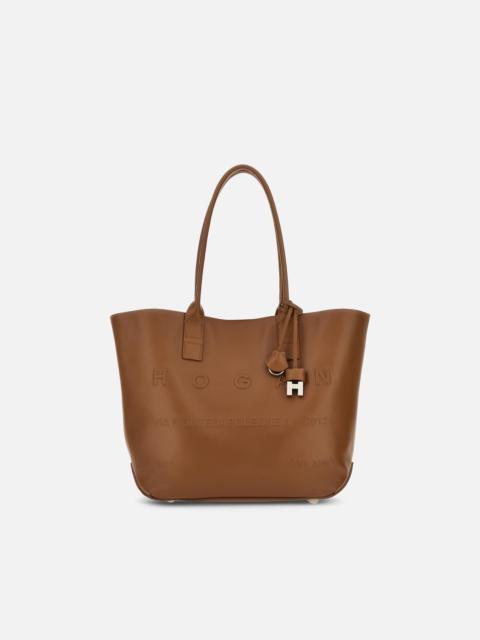 Hogan Script Shopping Bag Small
