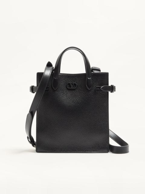 VALENTINO GARAVANI ANTIBES SMALL SHOPPING BAG IN GRAINED LEATHER