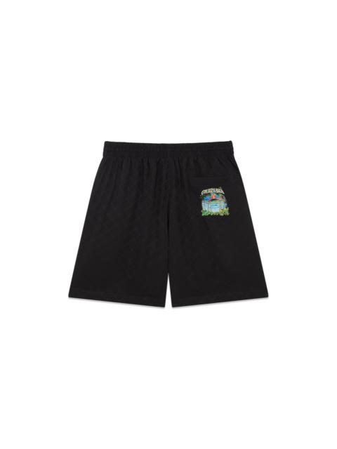 Volcano Jacquard Silk Shorts