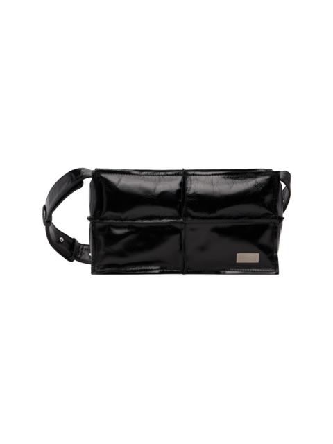 Black Wrinkled Leather Bag