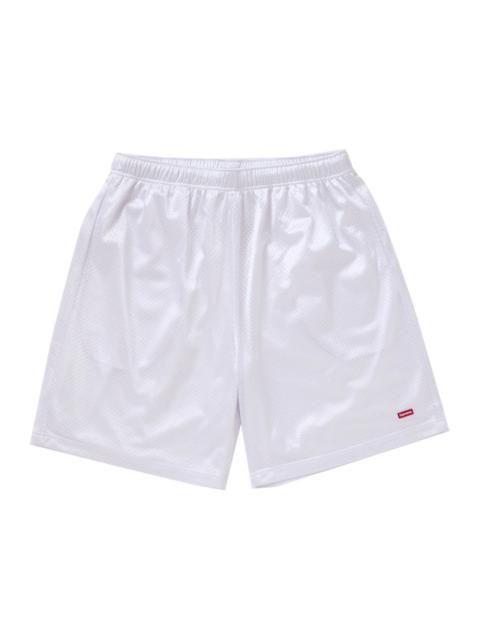 Supreme Small Box Baggy Mesh Short SS24 White