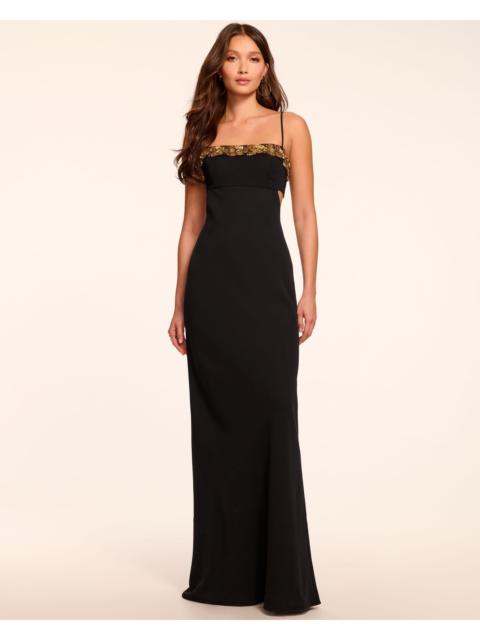 Helen Floral Embellished Sleeveless Gown