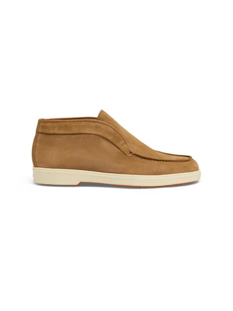 Women's light brown suede desert boot