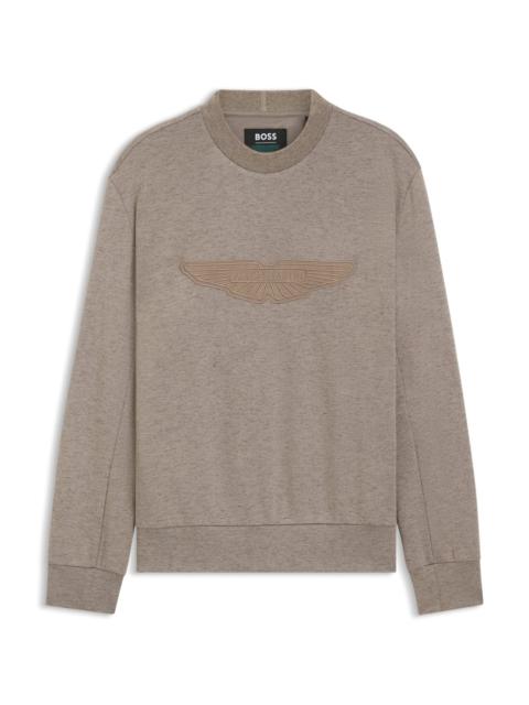 BOSS X ASTON MARTIN SWEATSHIRT WITH WING DETAIL