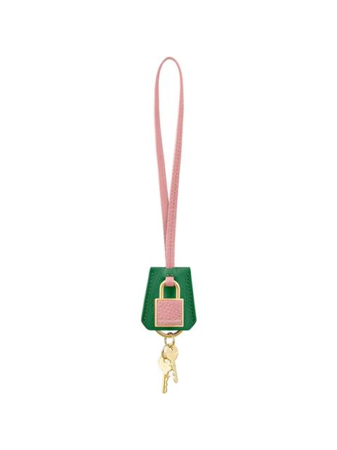padlock leather charm