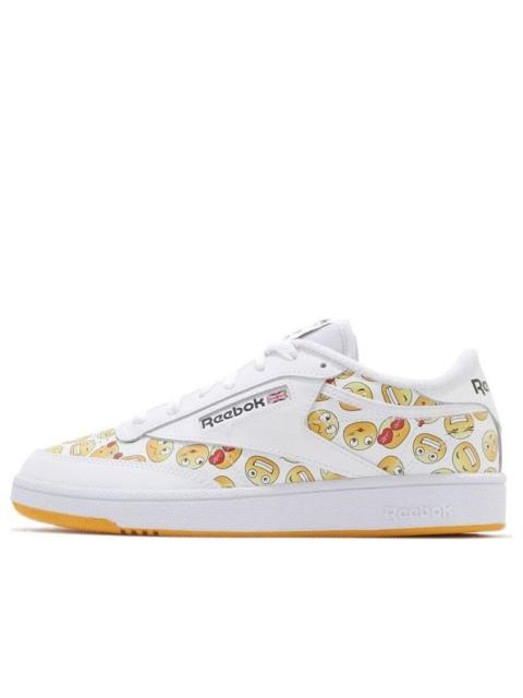 Reebok Club C 85 White Yellow Smiling Face Unisex S29074