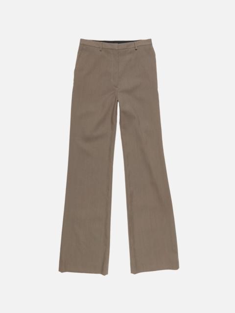 Tailored wool trousers - Khaki beige