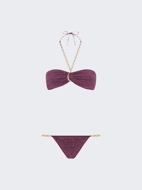 Lumiere O Chain Bandeau Aubergine