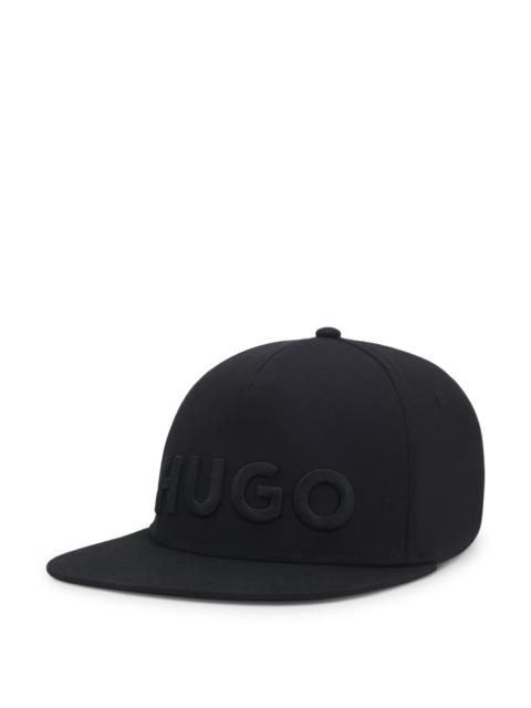 STRETCH-COTTON CAP WITH EMBROIDERED LOGO