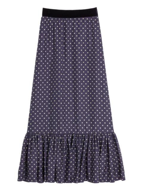 Pois midi skirt
