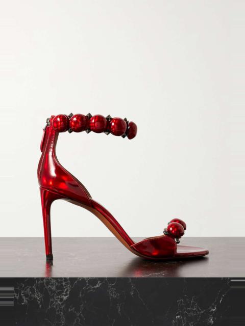 La Bombe 90 studded suede sandals