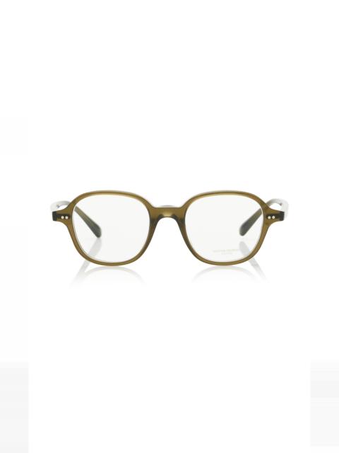 Marnett Square-Frame Acetate Glasses brown