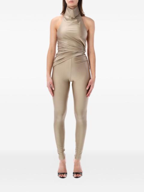 Tatiana halter-neck knot jumpsuit