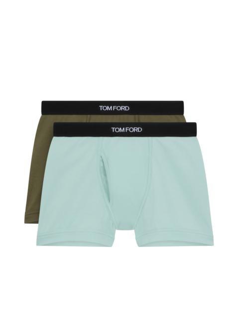 COTTON BOXER BRIEFS TWO PACK