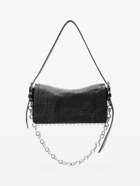 Black Memory Leather Ricco Slim Flap Bag