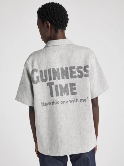 Unisex JW ANDERSON X GUINNESS LINEN SHIRT IN CLAY