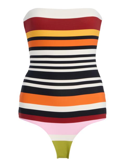 Alison Strapless One-Piece Swimsuit multi