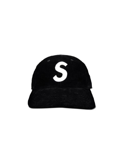 Supreme Fine Wale Corduroy S Logo 6-Panel 'Black'