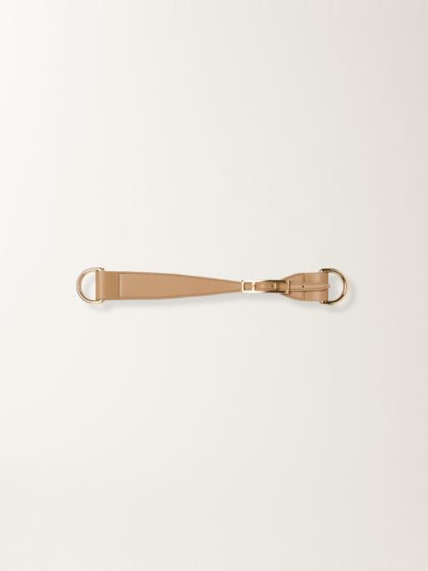 Calf leather handle for scarf