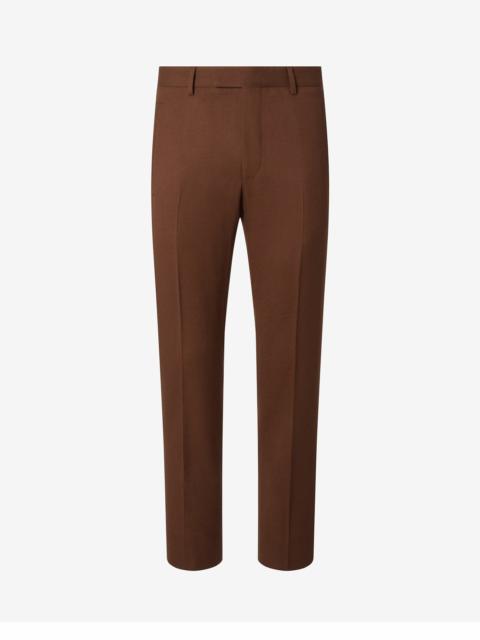 Burned earth pure wool chinos