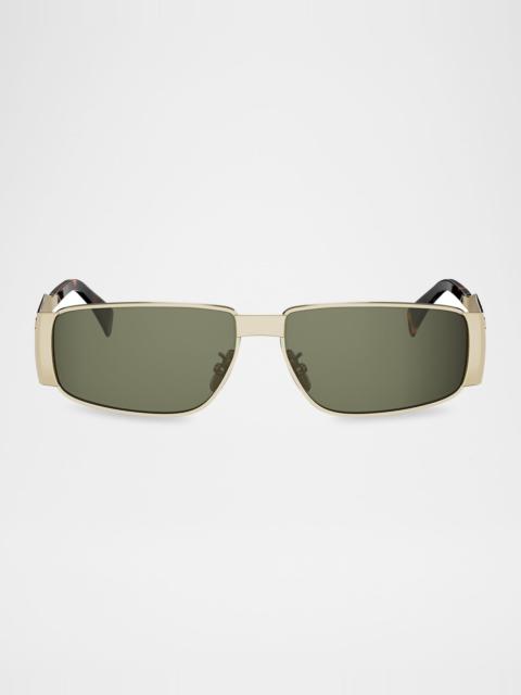 Men's Triomphe Metal Rectangular Sunglasses