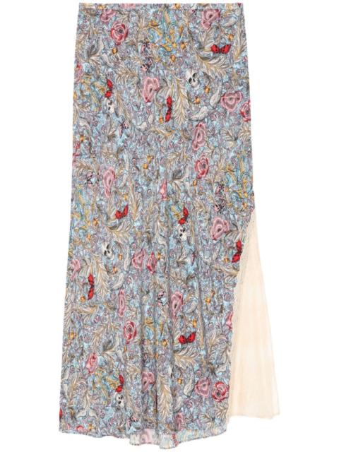 Jayla floral-print skirt