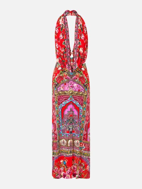 DEEP COWL PLUNGE DRESS