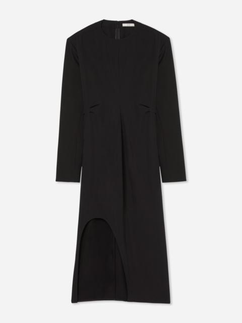 Keyhole Dress in Viscose Wool