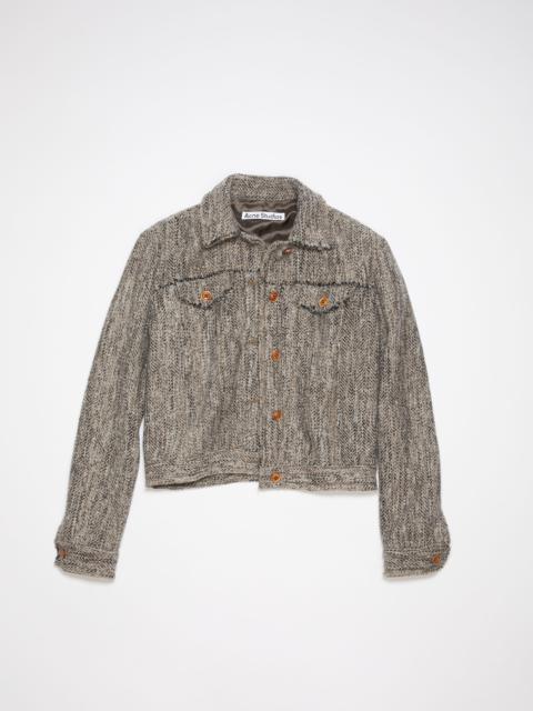 Wool blend jacket - Multi beige