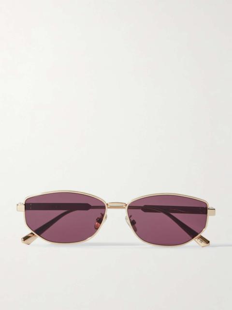 DiorCannage B1U oval-frame rose gold-tone sunglasses
