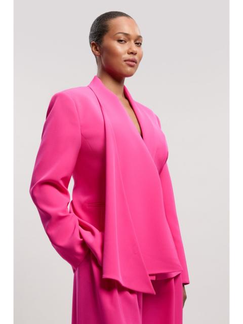 Plus Size Soft Tailored Single Breasted Blazer